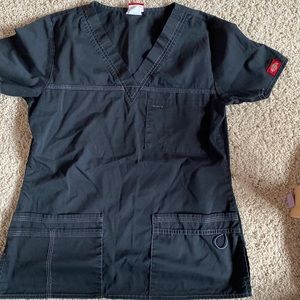 Black dickies scrub top